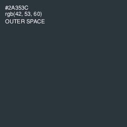 #2A353C - Outer Space Color Image